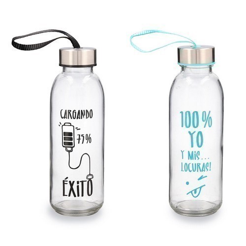 BOTELLA QUIDATE 0.4L VIDRIO MENSAJES SURTIDOS